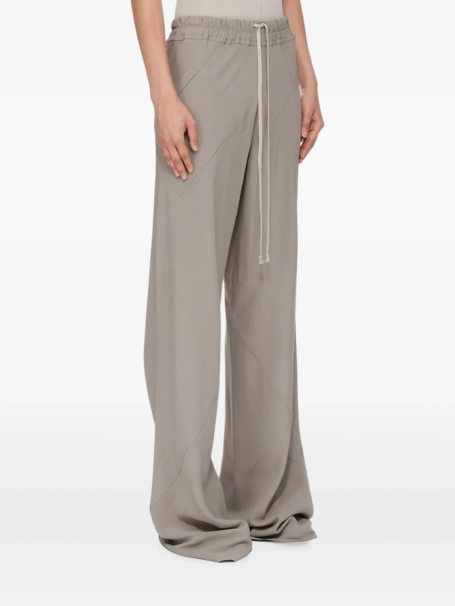 Pantaloni Rick Owens gri din vascoza - Img 4