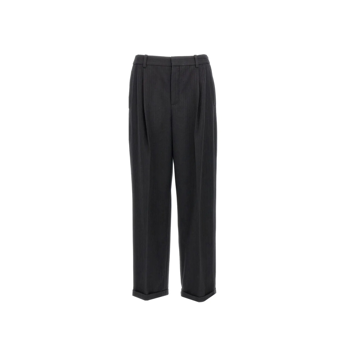 Pantaloni Saint Laurent Cashmere And Wool Flannel 90'S Striped Pants - Img 3