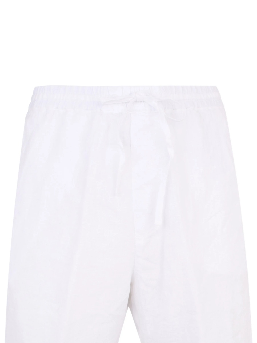 Pantaloni scurti 120% LINO albi - Img 4