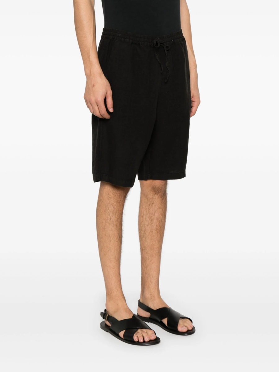 Pantaloni scurti 120% LINO negri - Img 3
