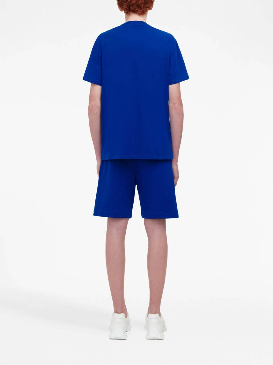 Pantaloni scurti Alexander McQueen albastri - Img 4