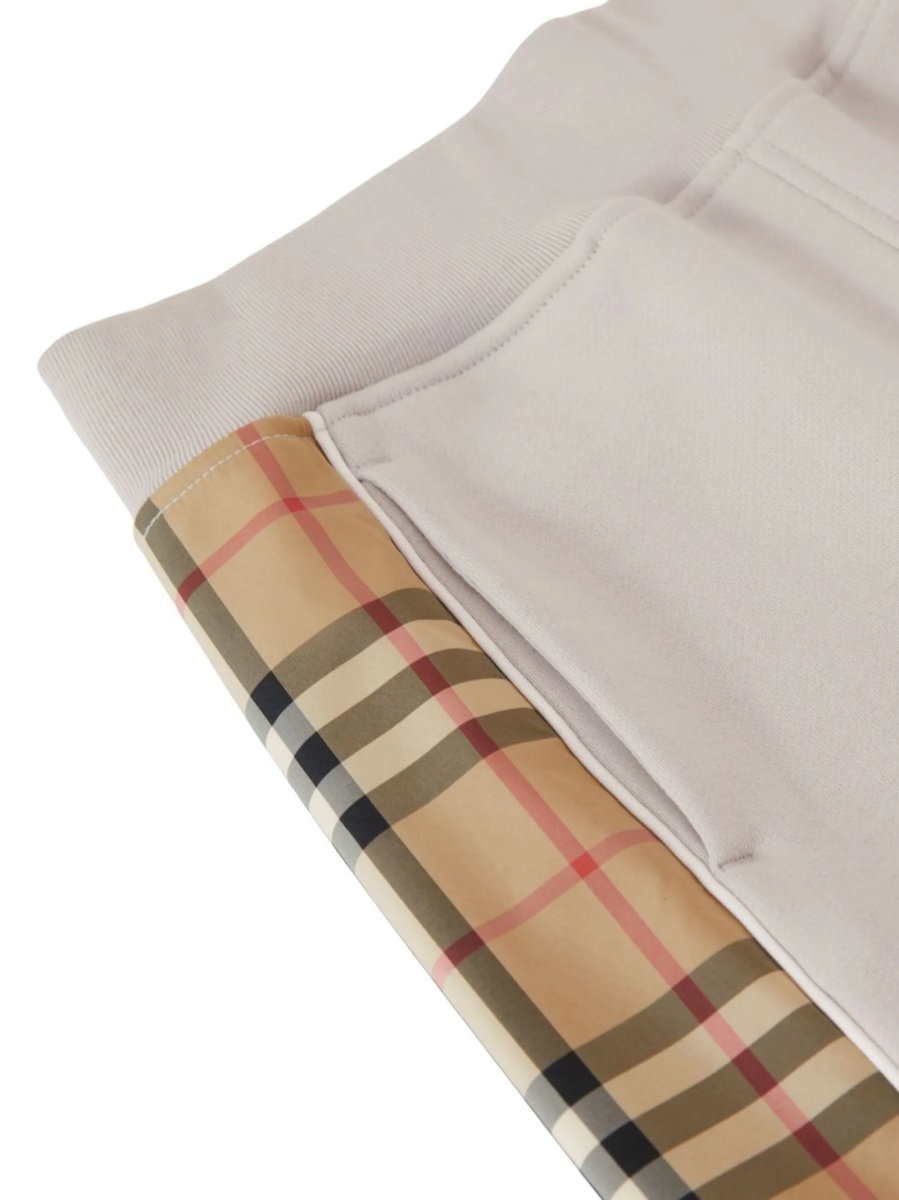 Pantaloni scurti Burberry gri din bumbac - Img 3