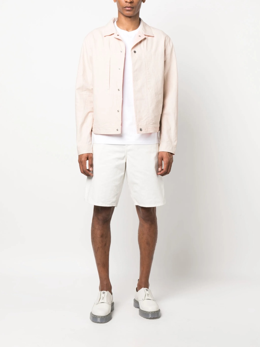 Pantaloni scurti Carhartt albi din bumbac - Img 2