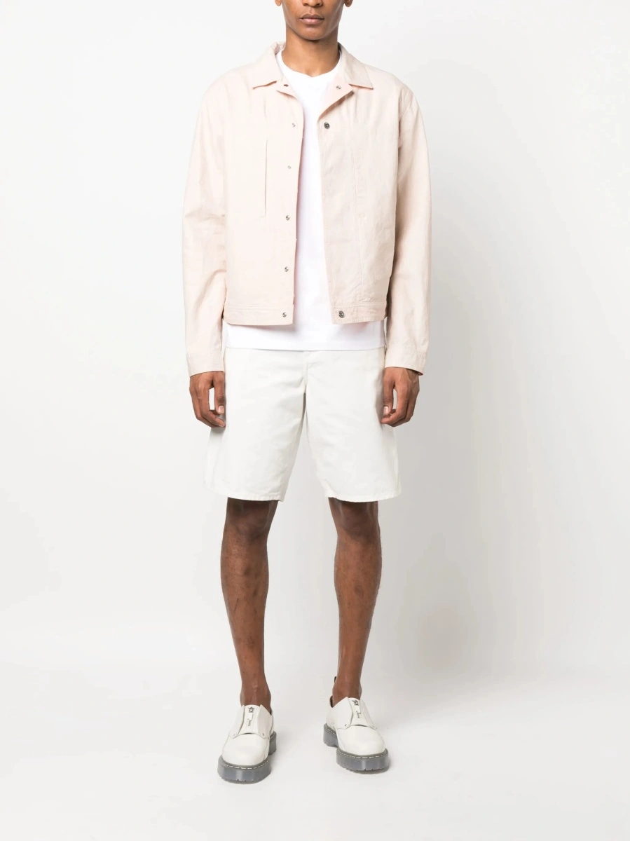 Pantaloni scurti Carhartt albi din bumbac - Img 2