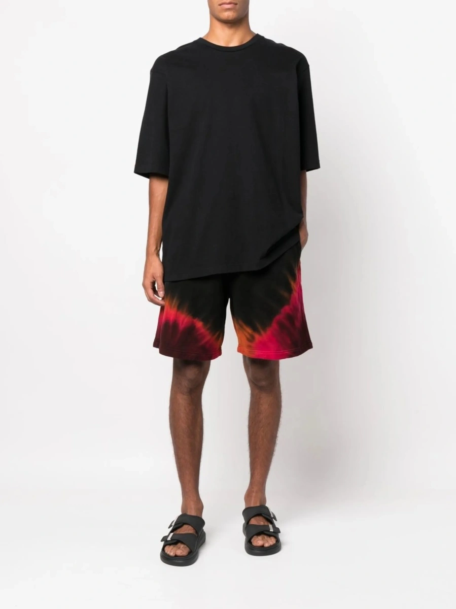 Pantaloni scurti DSQUARED2 negri din bumbac - Img 2