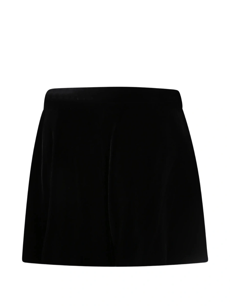 Pantaloni scurti Emporio Armani negri din vascoza - Img 4
