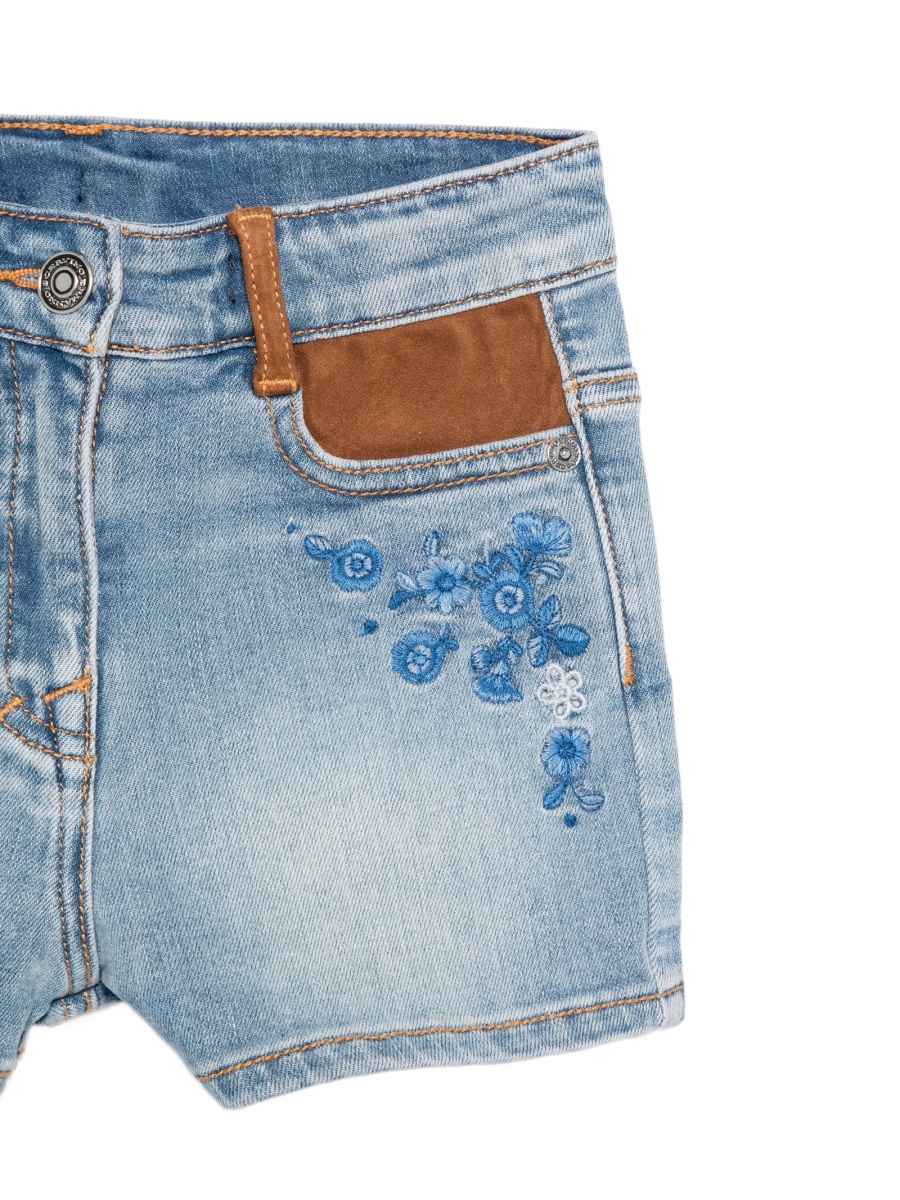 Pantaloni scurti Ermanno Scervino Kids albastri - Img 3