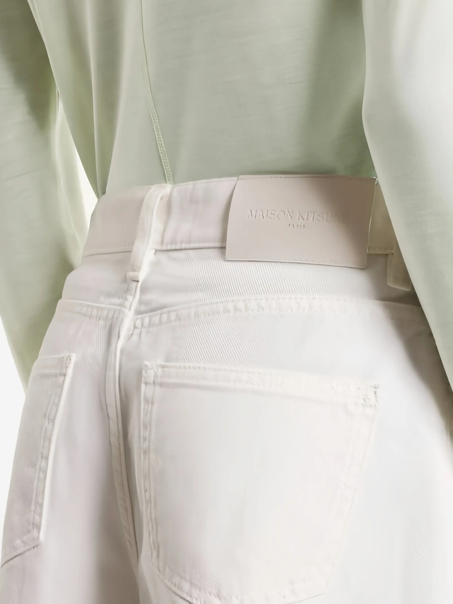 Pantaloni scurti MAISON KITSUNÉ albi - Img 2