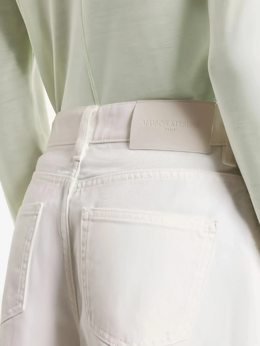 Pantaloni scurti MAISON KITSUNÉ albi - Img 2