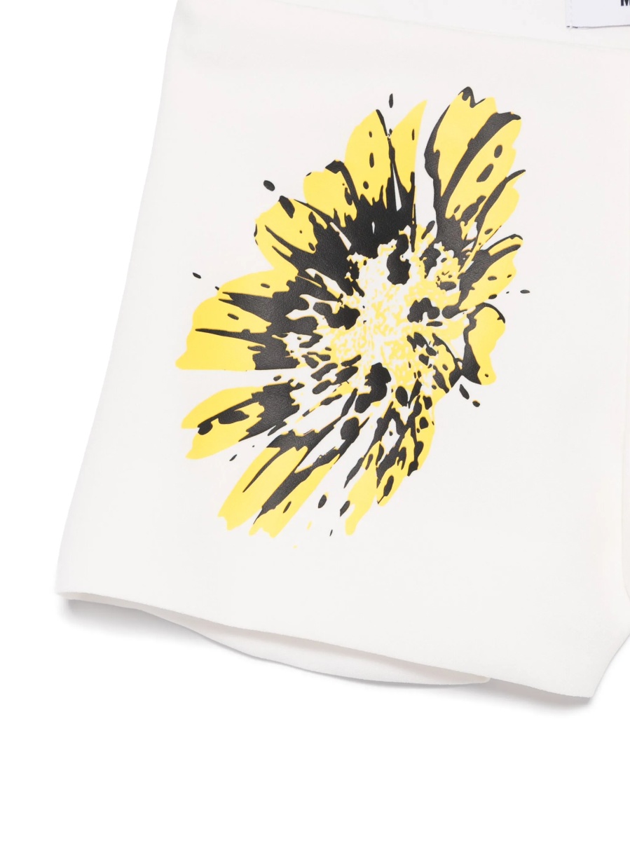 Pantaloni scurti MSGM albi din polyester - Img 3