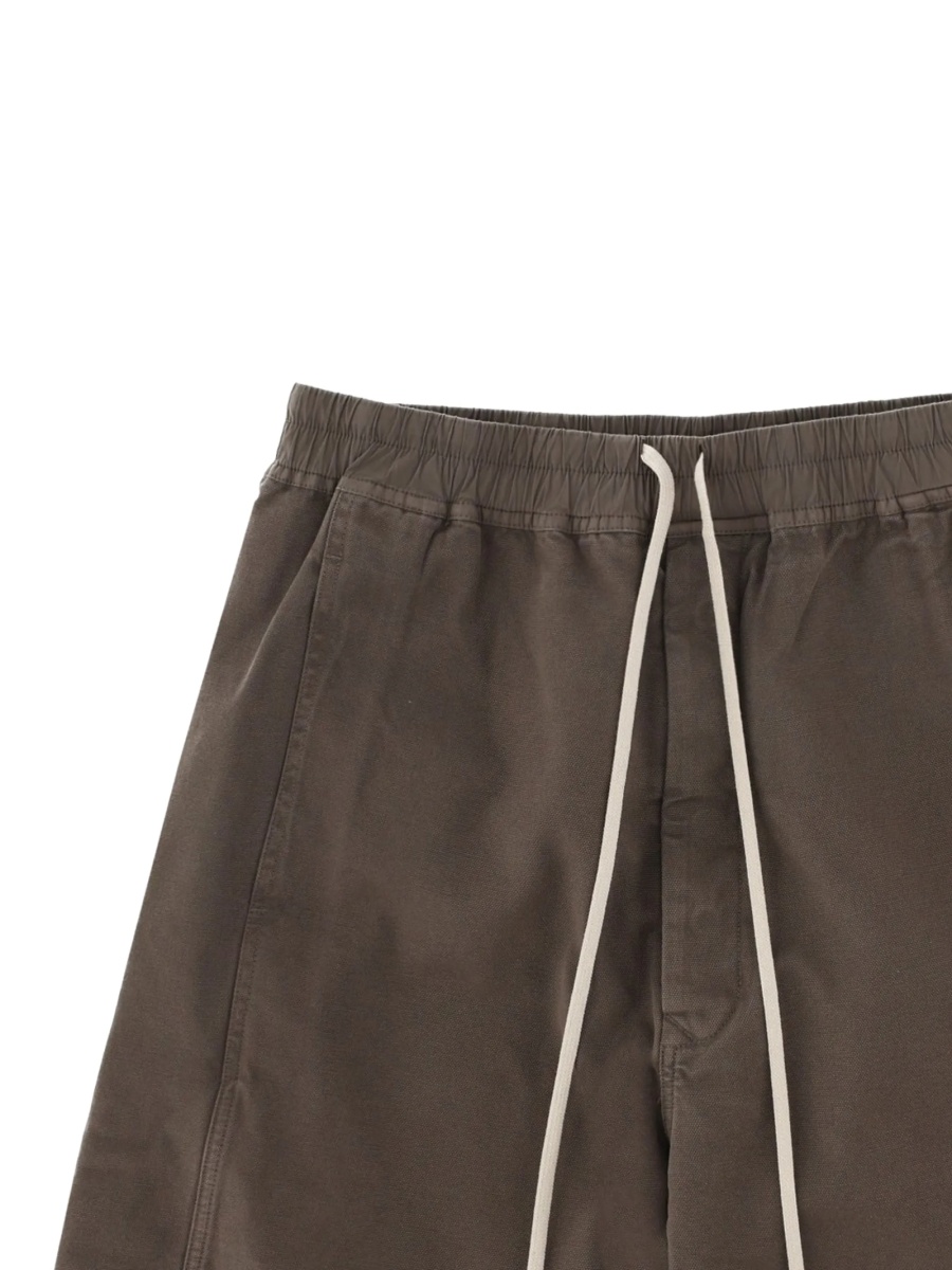 Pantaloni scurti Rick Owens maro din bumbac - Img 2