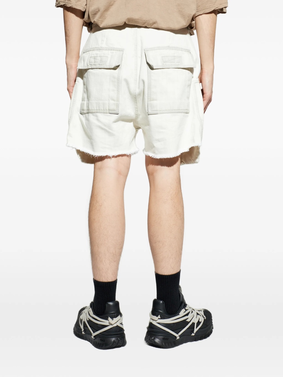 Pantaloni scurti Rick Owens neutri din bumbac - Img 4