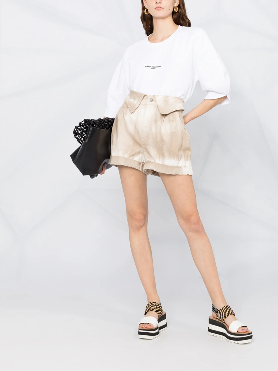 Pantaloni scurti Stella McCartney neutri - Img 2