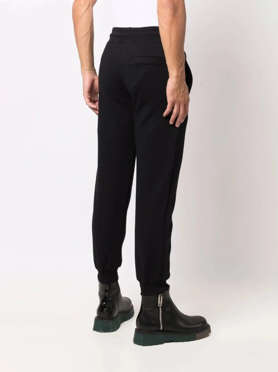 Pantaloni slim fit GCDS negri - Img 4