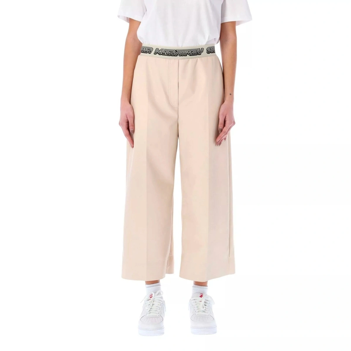 Pantaloni Stella Mccartney Cropped Logo Pants - Img 2