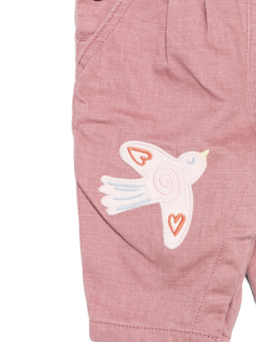 Pantaloni Stella McCartney roz din elastan si bumbac - Img 3