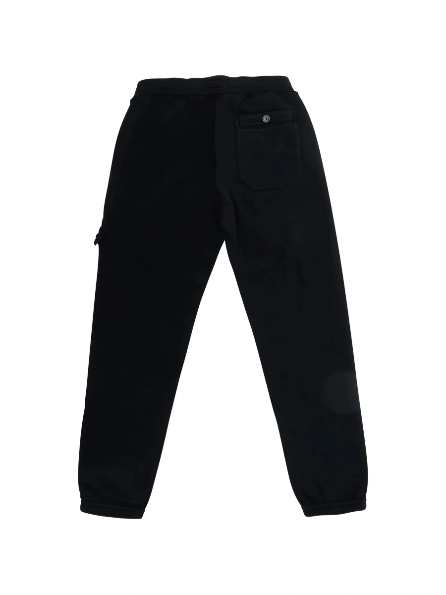 Pantaloni Stone Island negri din bumbac - Img 4