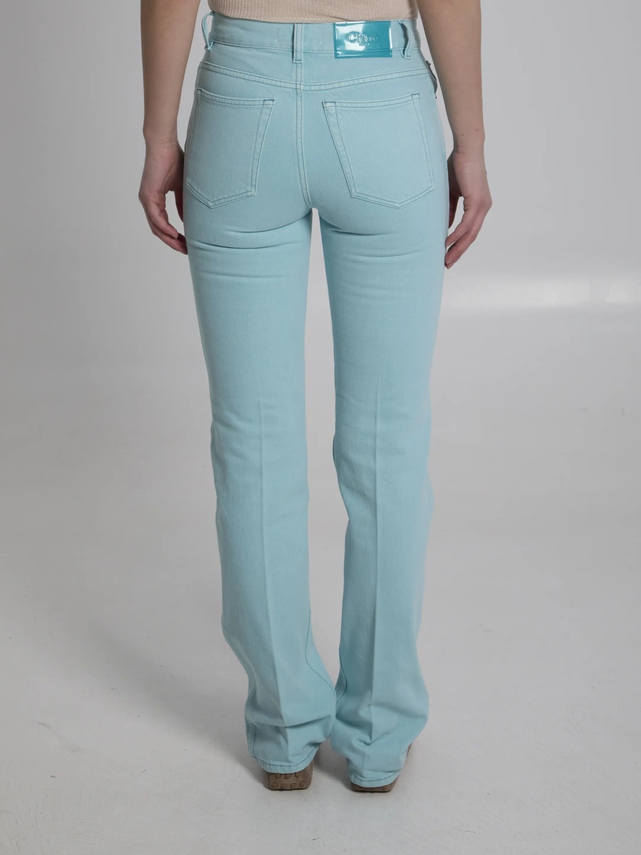 Pantaloni Straight Leg Jeans In Denim - Img 4