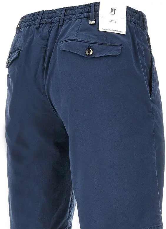 Pantaloni Stretch cotton and line shorts - Img 4