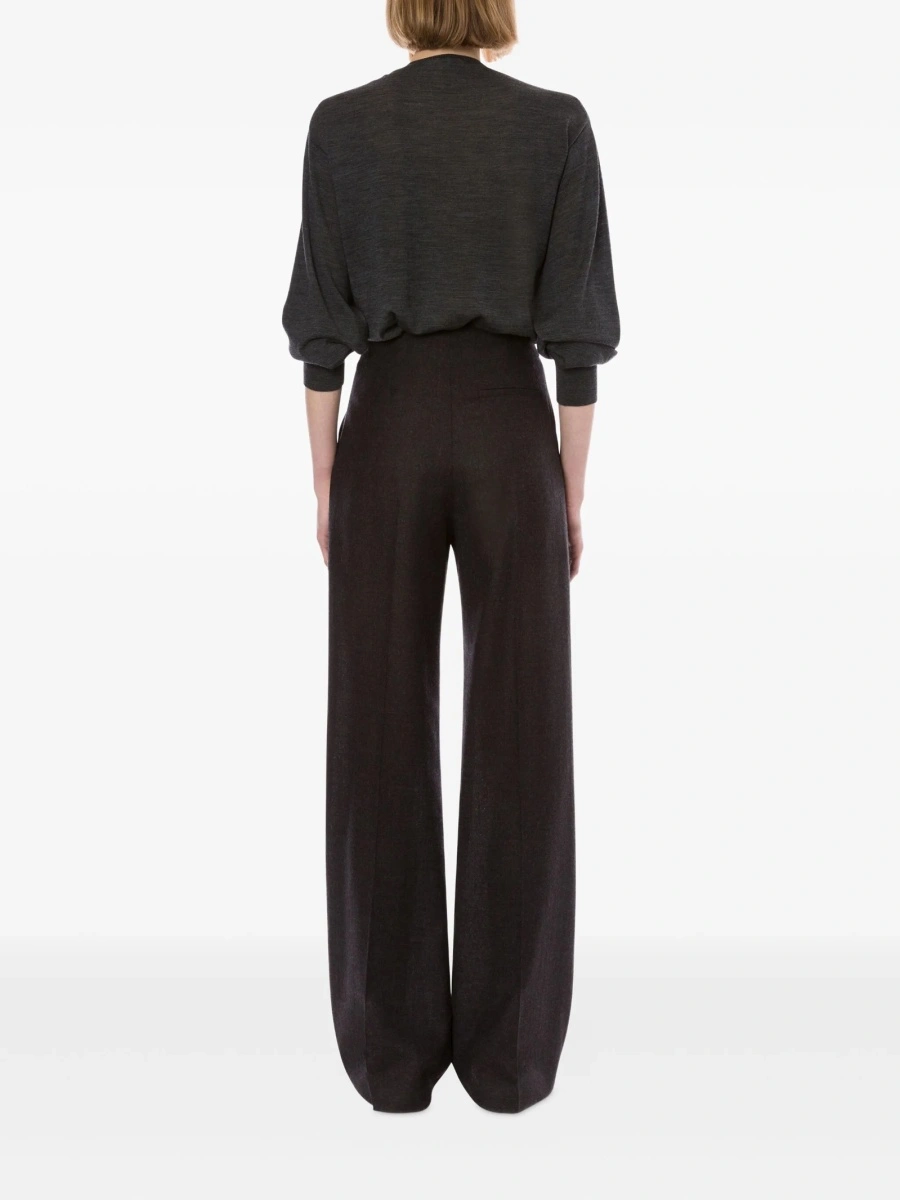 Pantaloni talie inalta Alberta Ferretti gri - Img 3