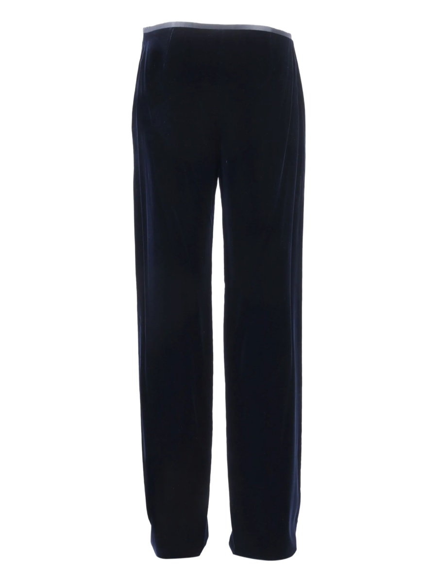 Pantaloni talie inalta Emporio Armani albastri - Img 2