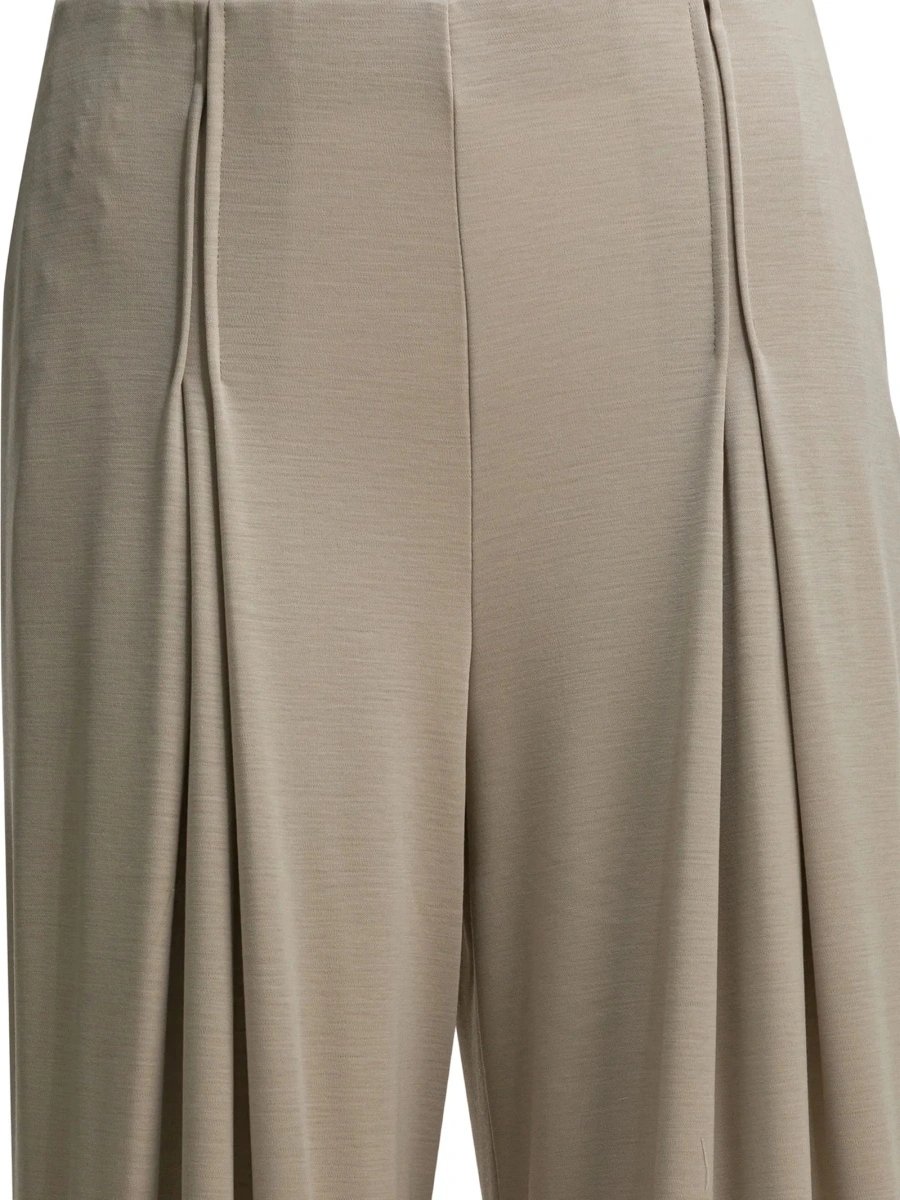 Pantaloni talie inalta Max Mara neutri - Img 3