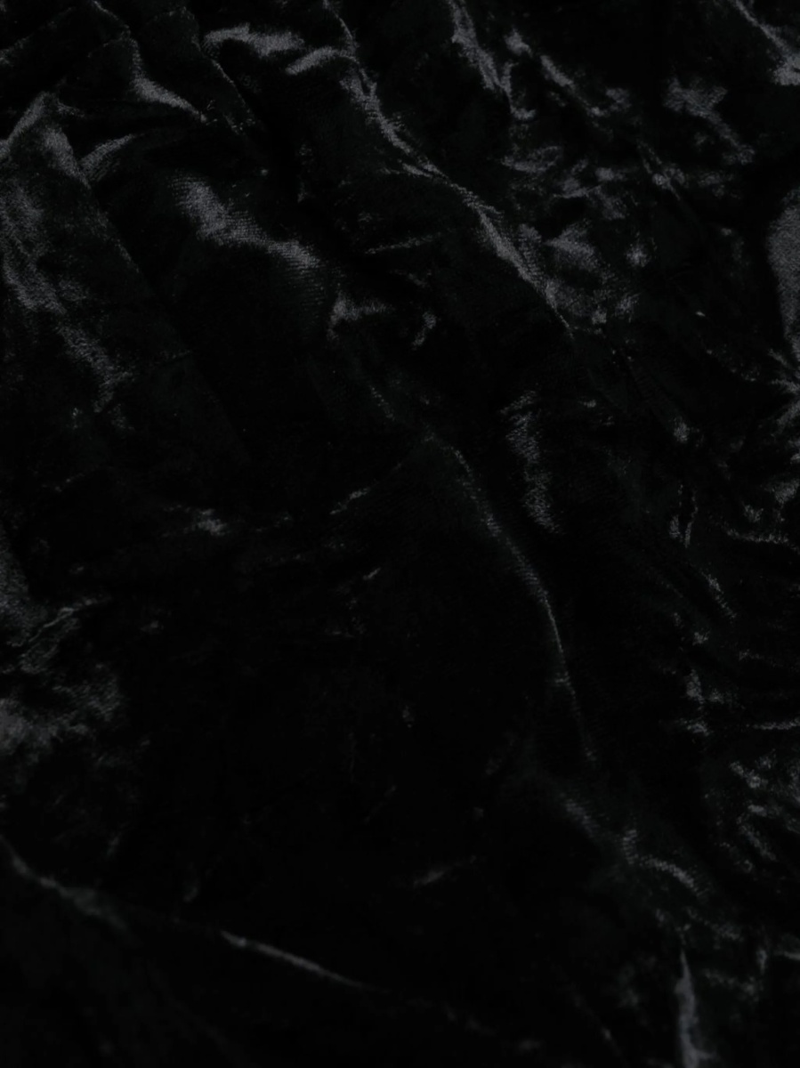 Pantaloni talie inalta Saint Laurent negri din polyester - Img 5