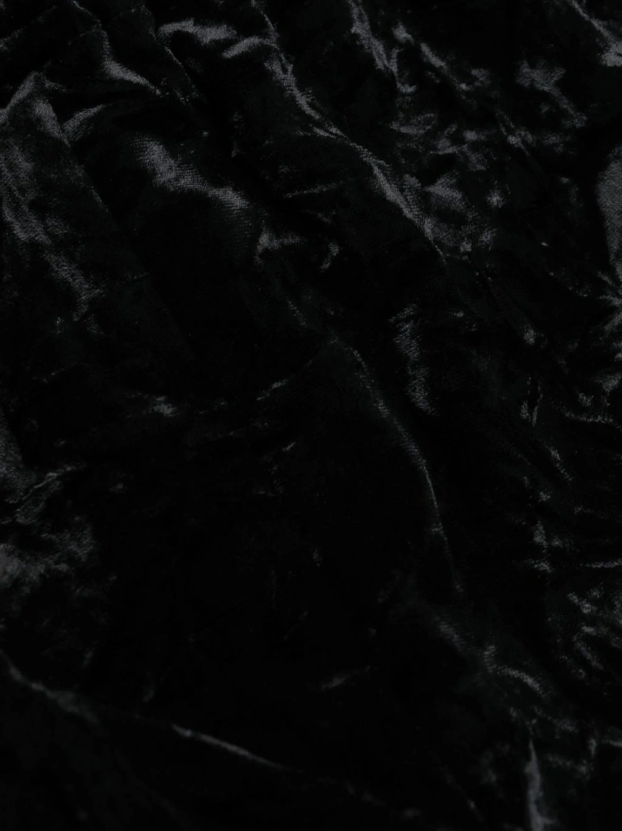 Pantaloni talie inalta Saint Laurent negri din polyester - Img 5