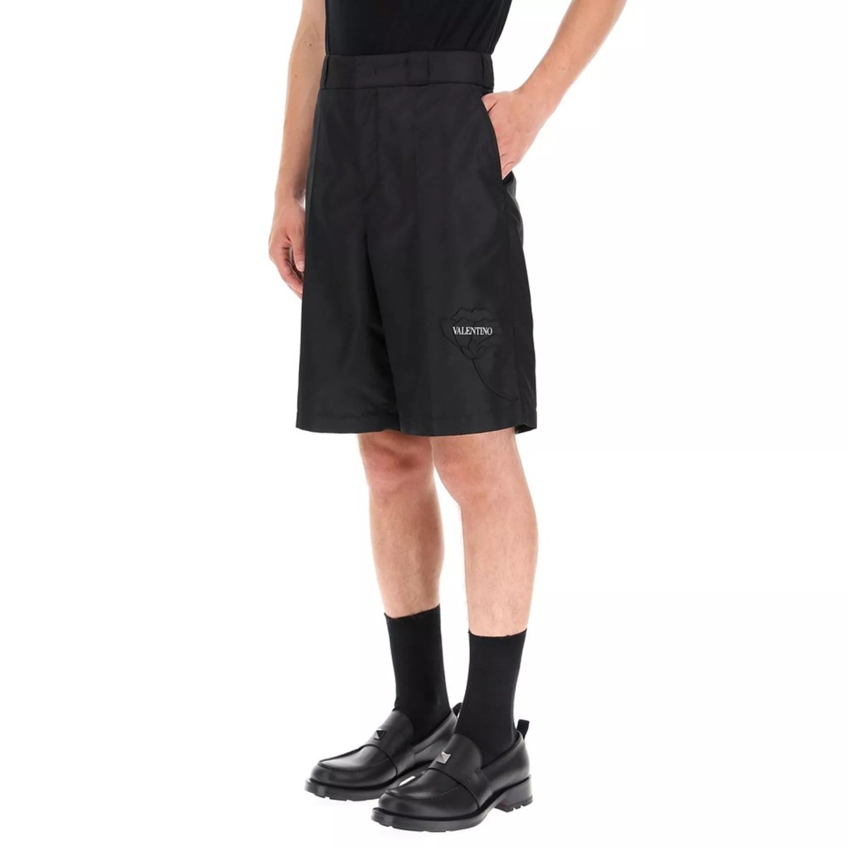 Pantaloni Valentino Flower Embroidery Bermuda Shorts - Img 2