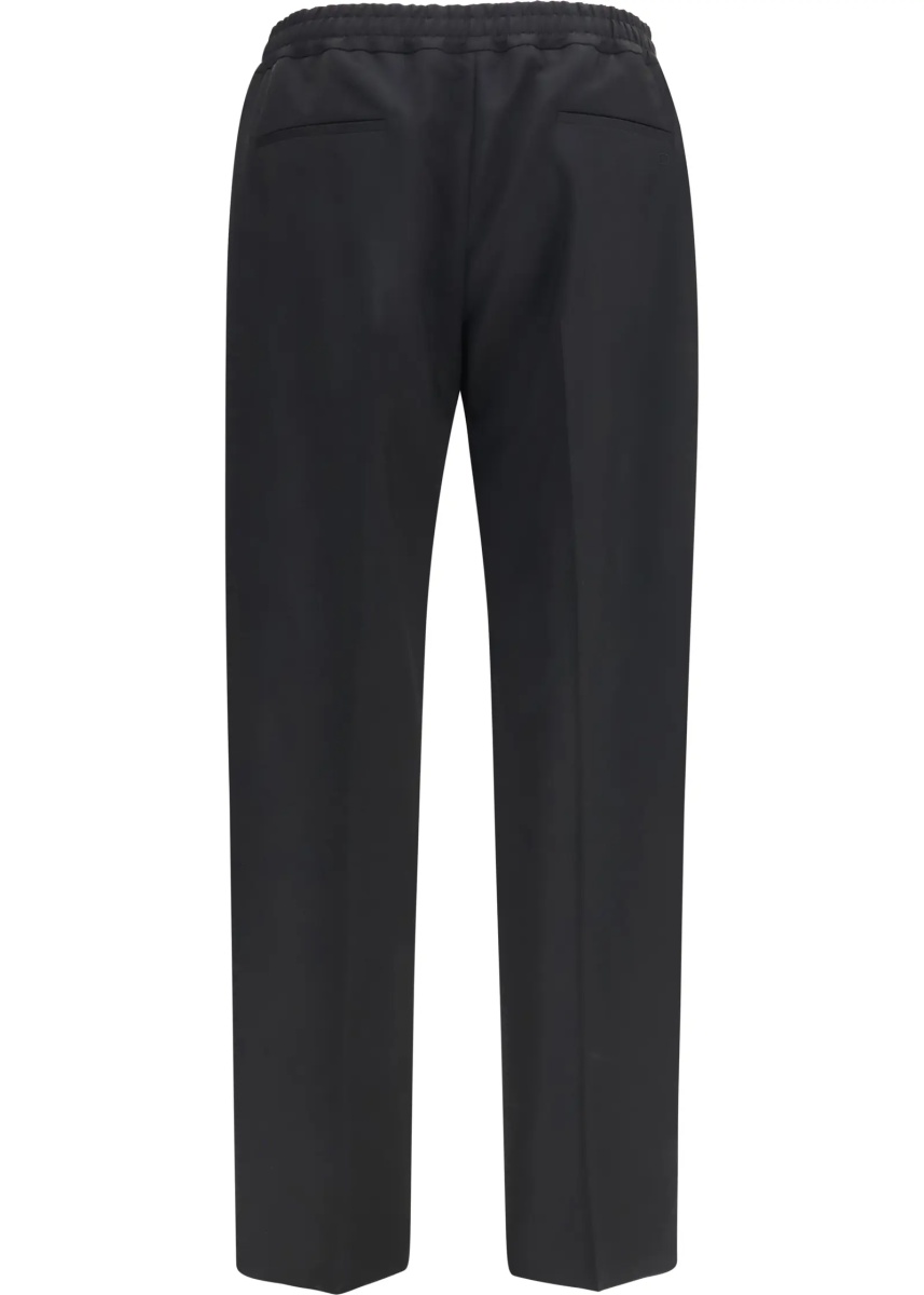 Pantaloni VLogo embroidered cotton gabardine Pants - Img 2