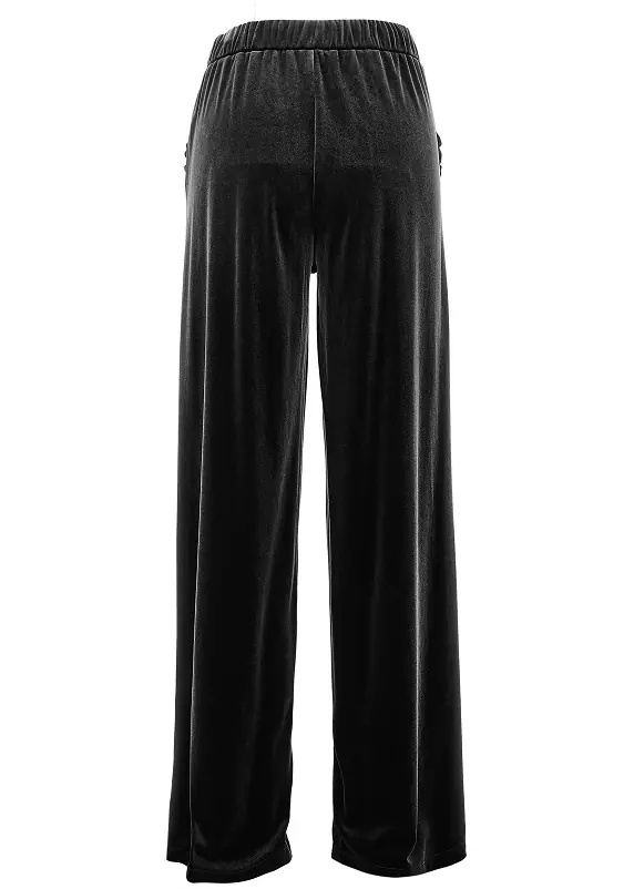 Pantaloni Wide leg chenille pants - Img 3