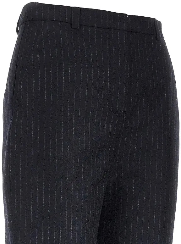 Pantaloni Wool-blend pants with pinstriped motif - Img 2
