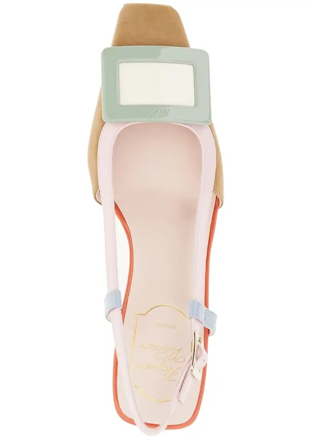 Pantofi 'Belle Vivier' multicoloured slingback pumps - Img 4