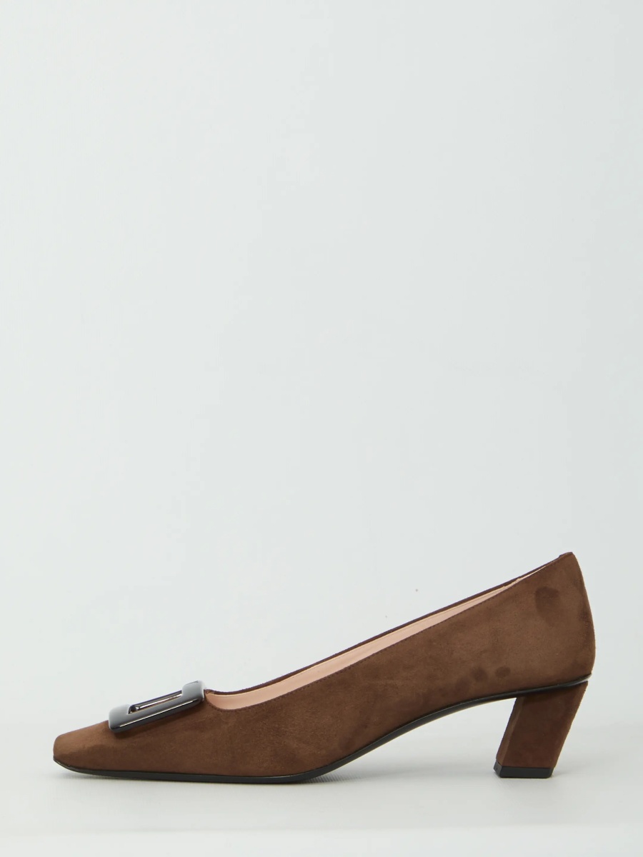 Pantofi Belle Vivier Pumps In Suede - Img 4