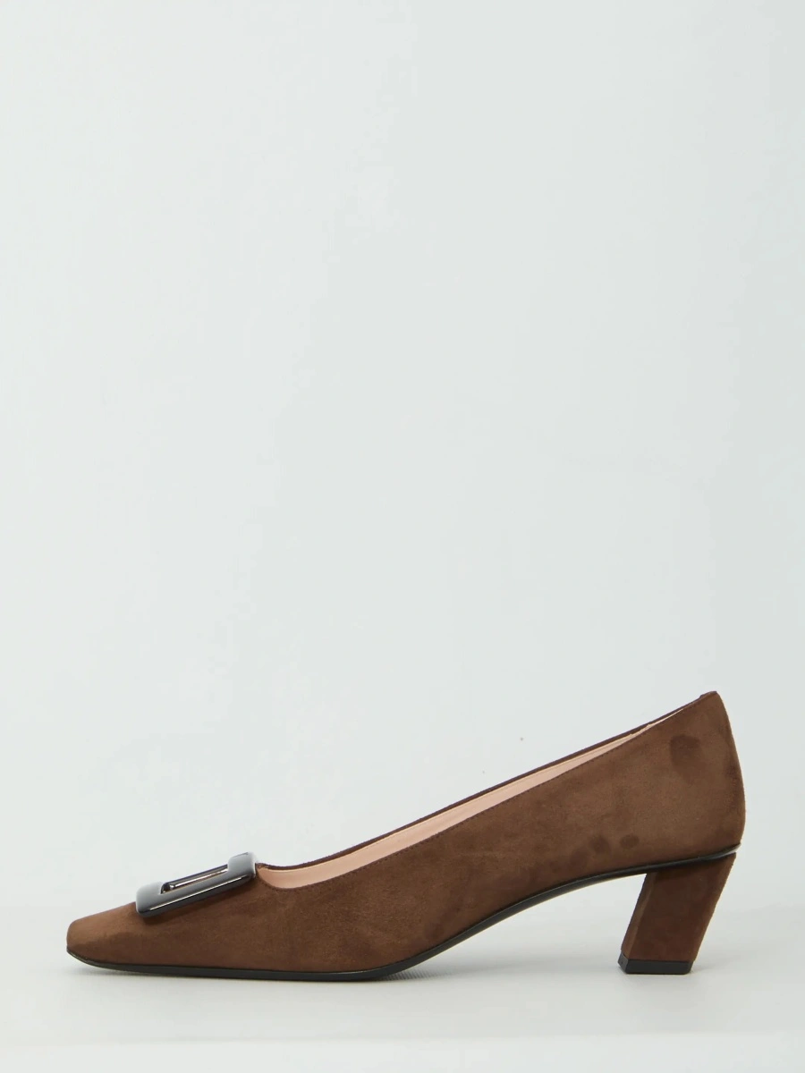 Pantofi Belle Vivier Pumps In Suede - Img 4
