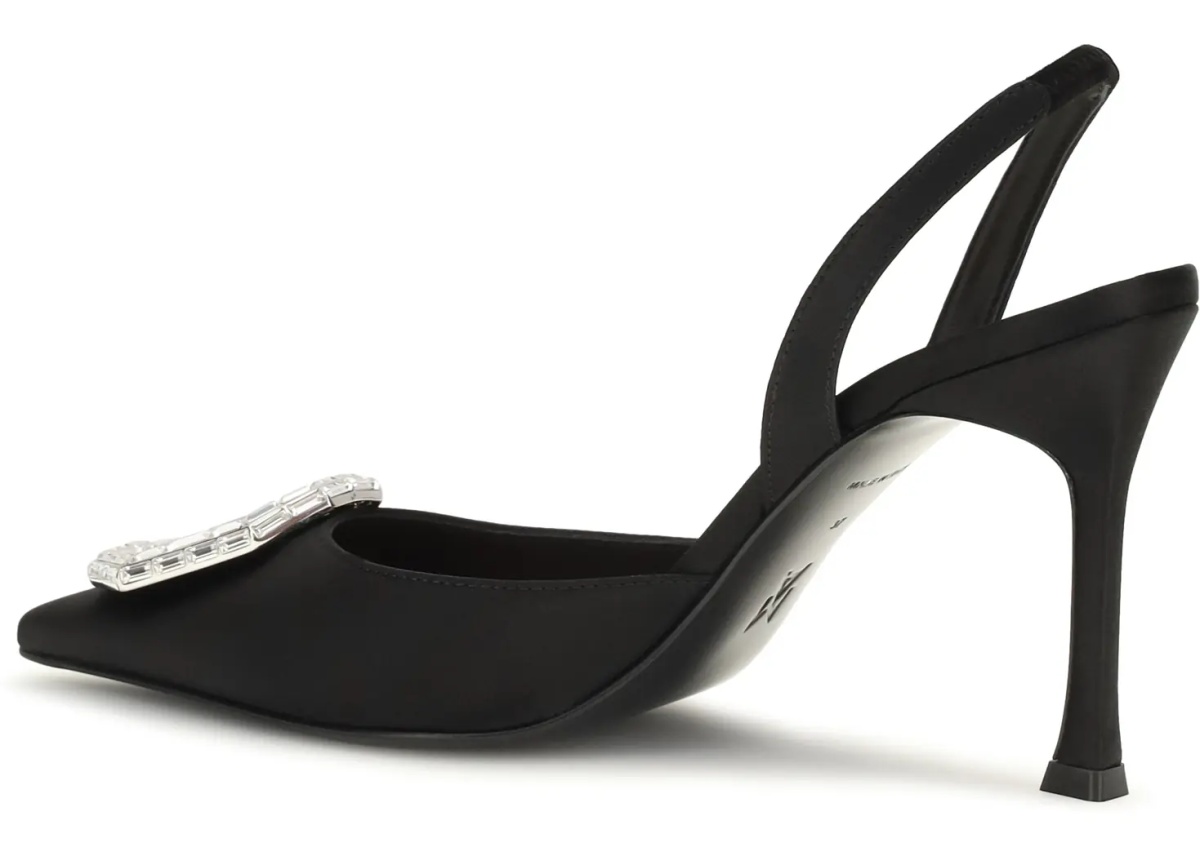 Pantofi Camelia satin Slingback Pumps - Img 3