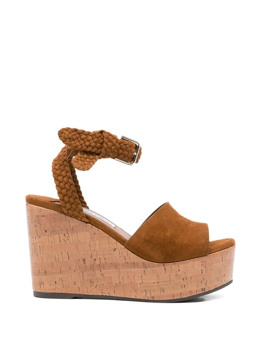 Pantofi cu platforma Jimmy Choo maro din piele - Img 8