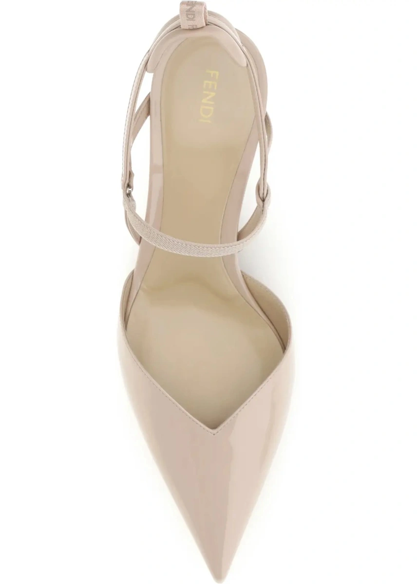 Pantofi cu toc Fendi multicolori din piele lacuita - Img 4