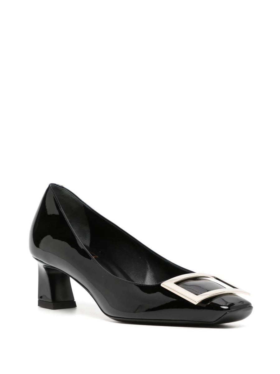 Pantofi cu toc Roger Vivier negri din piele - Img 2