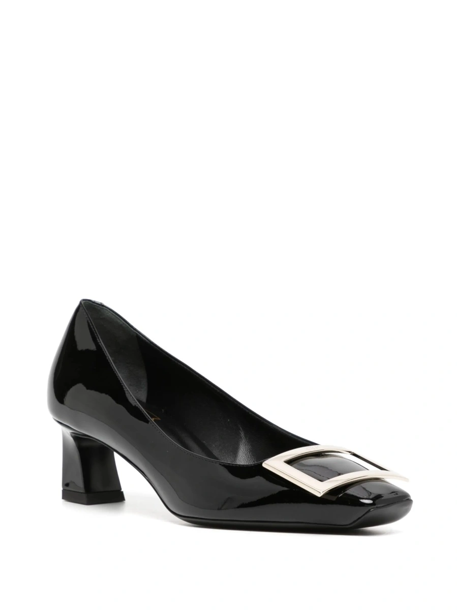 Pantofi cu toc Roger Vivier negri din piele - Img 2