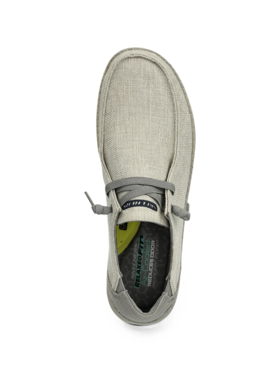 Pantofi de navigatie SKECHERS gri din material textil - Img 3