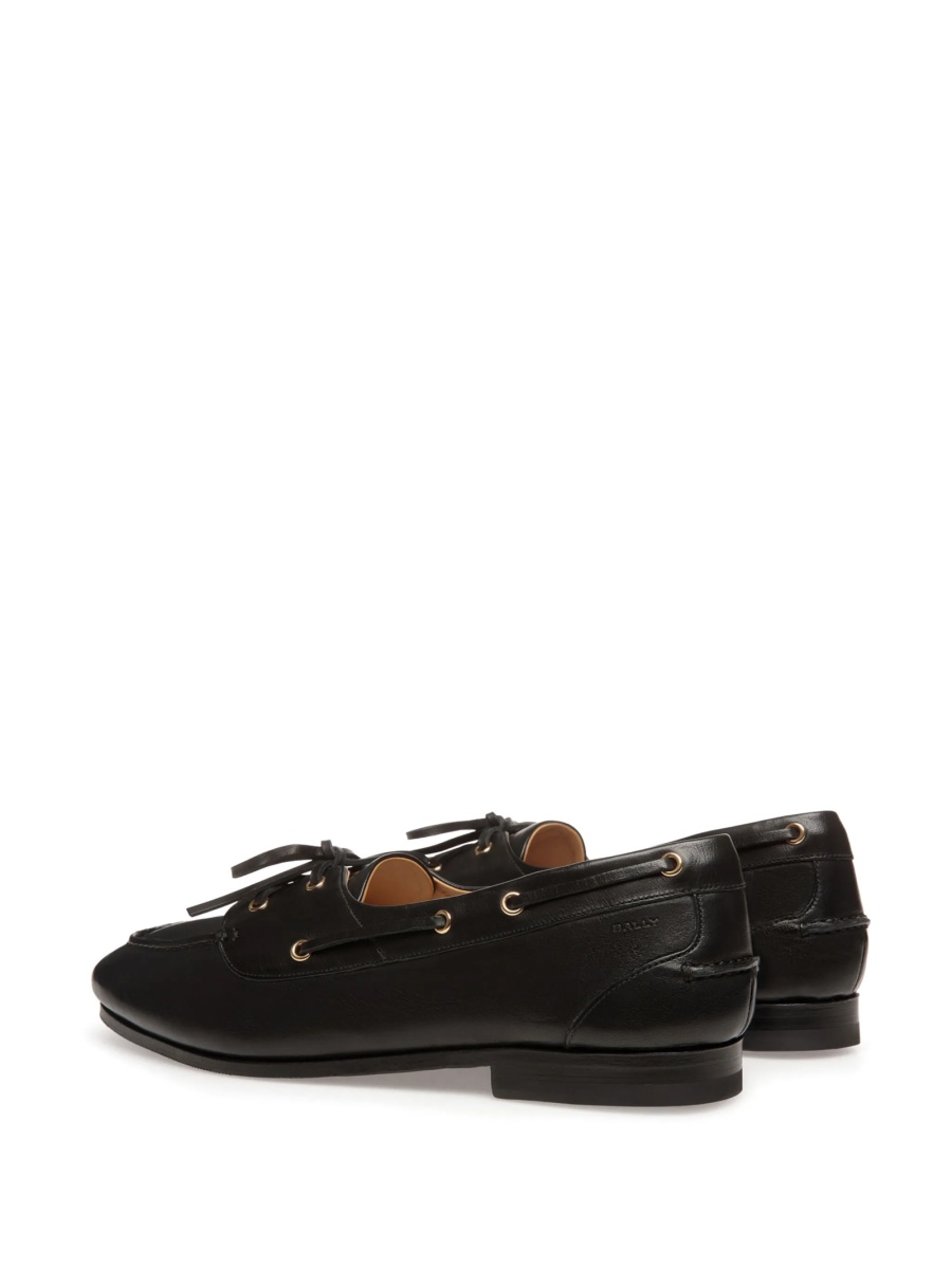 Pantofi Derby Bally negri din piele - Img 3