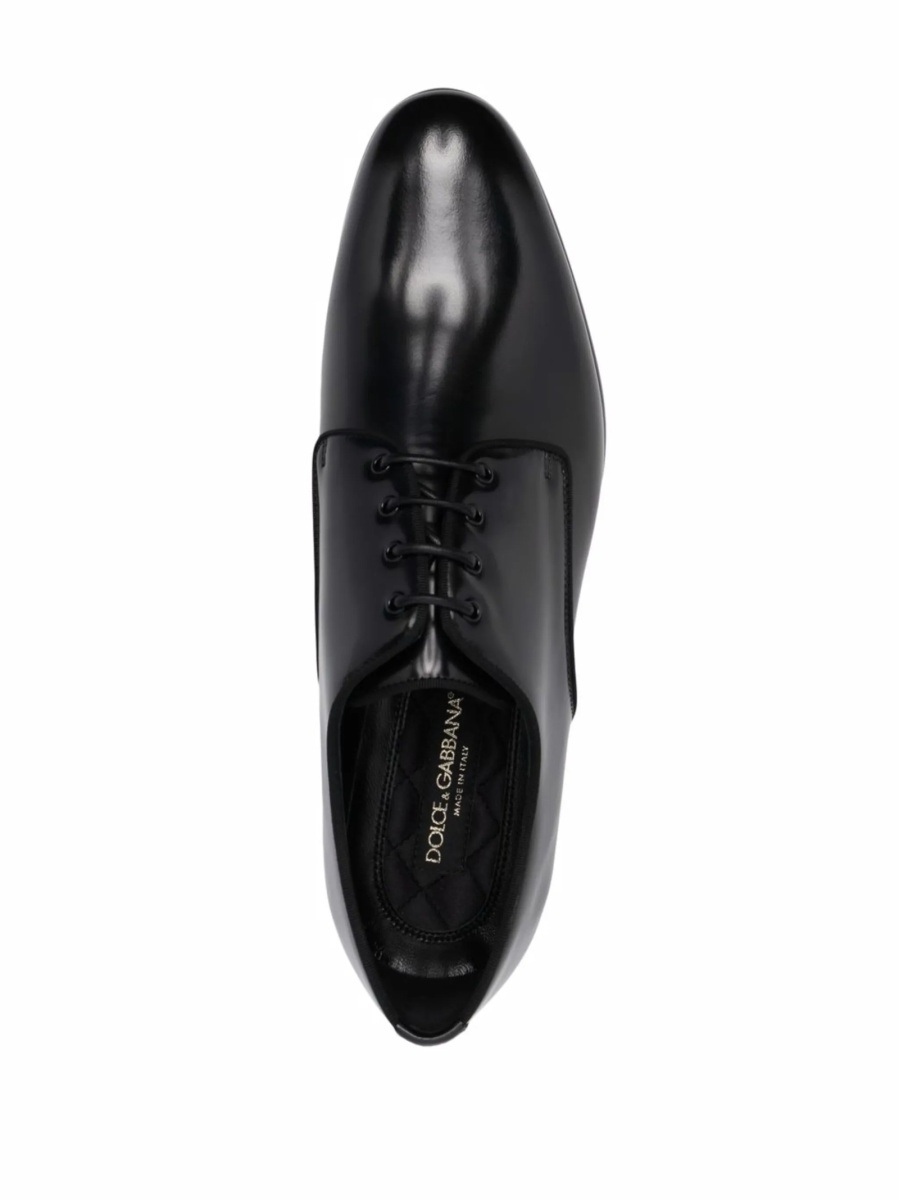 Pantofi Derby Dolce &amp; Gabbana negri din piele - Img 4