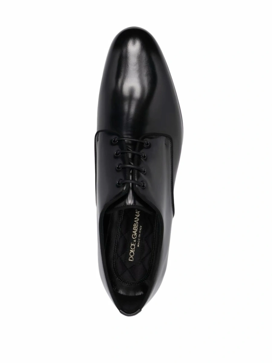 Pantofi Derby Dolce &amp; Gabbana negri din piele - Img 4