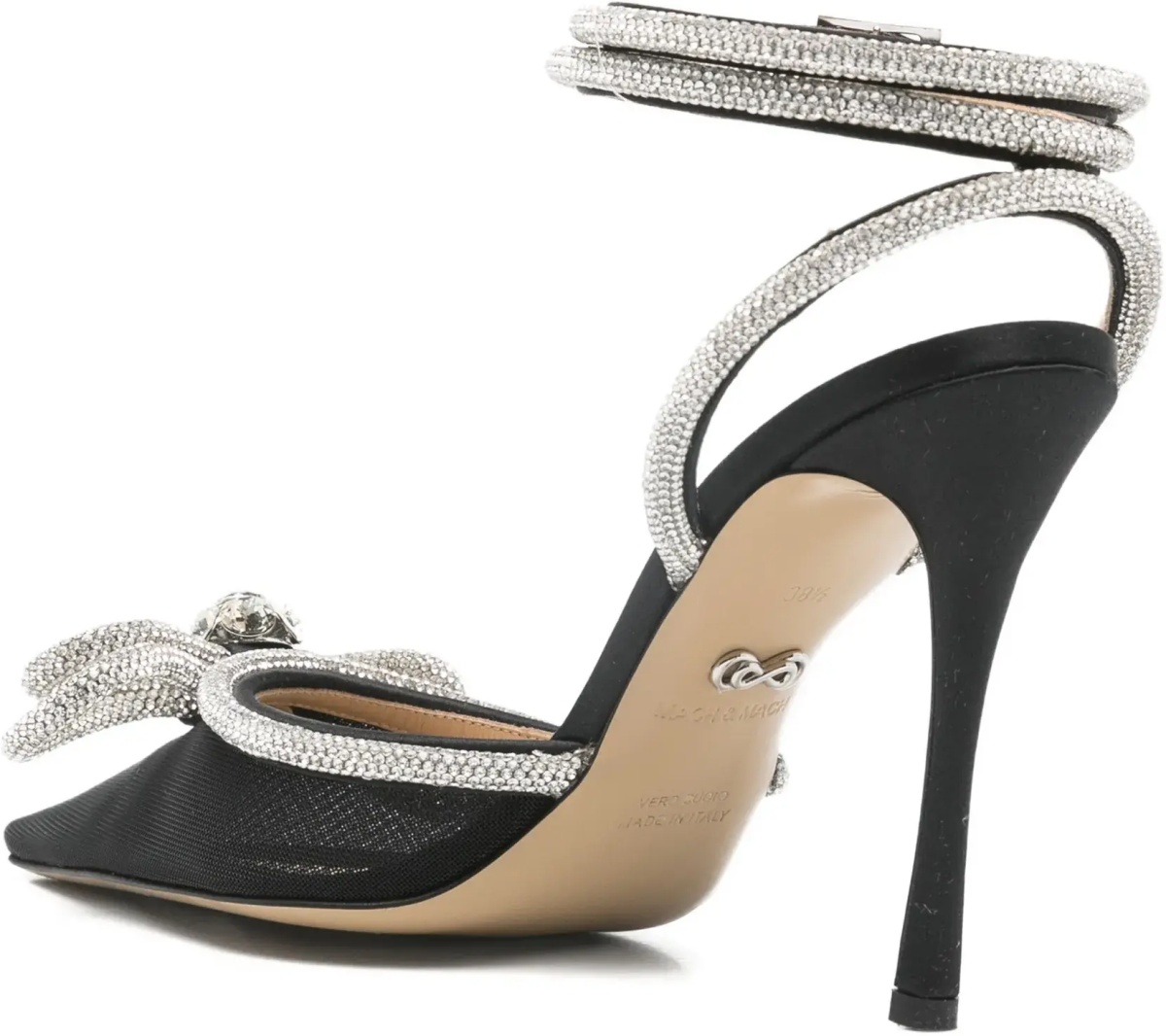 Pantofi Double bow satin Pumps - Img 3