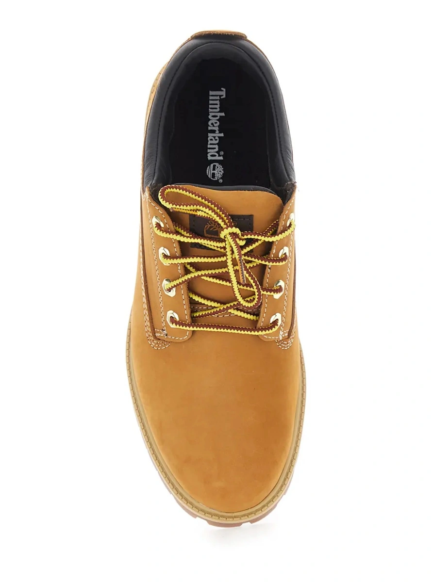 Pantofi eleganti Timberland bej din piele - Img 4