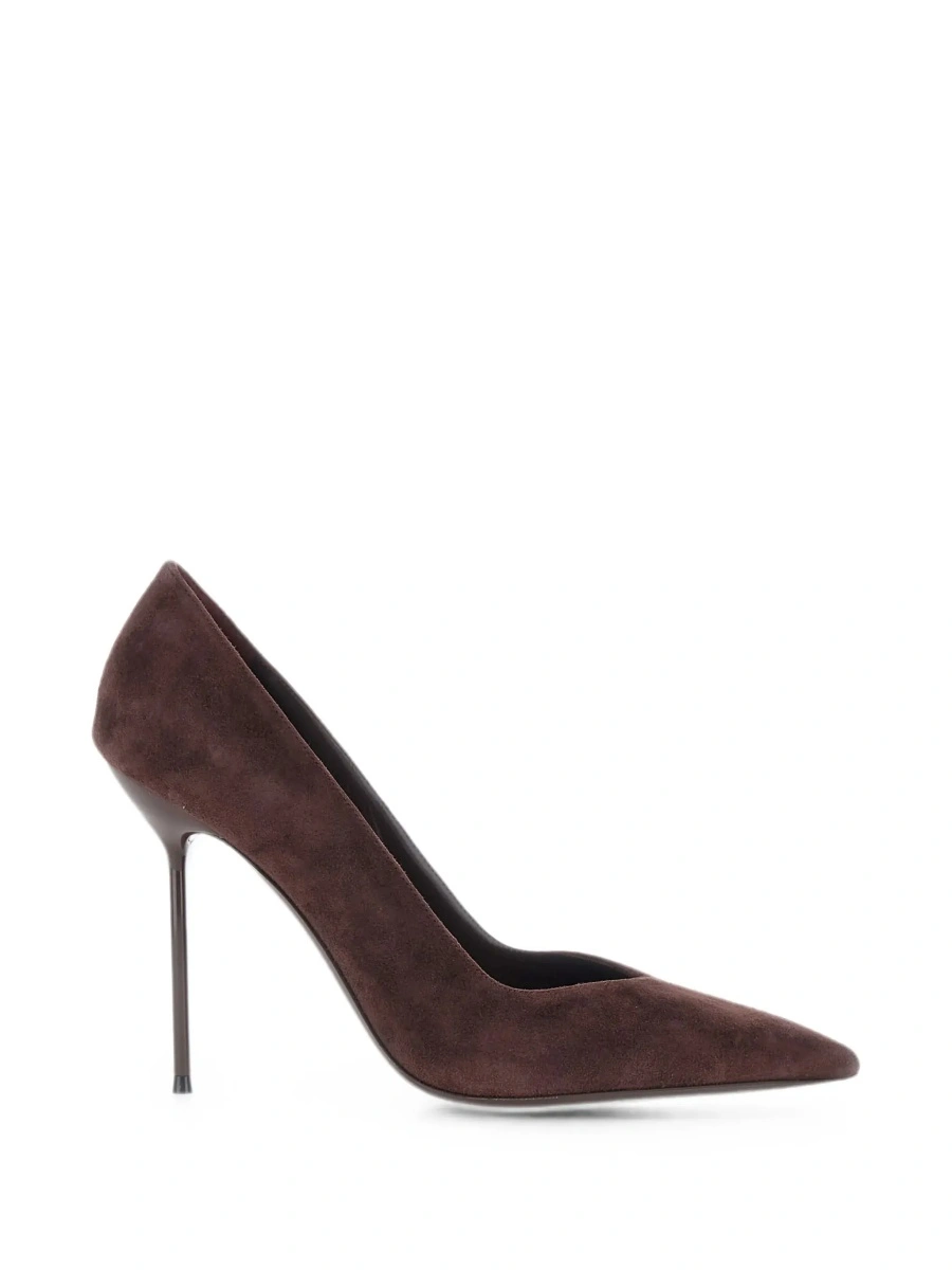 Pantofi 'Lidia' Brown Pumps with High Heel in Suede in for Women - Img 8