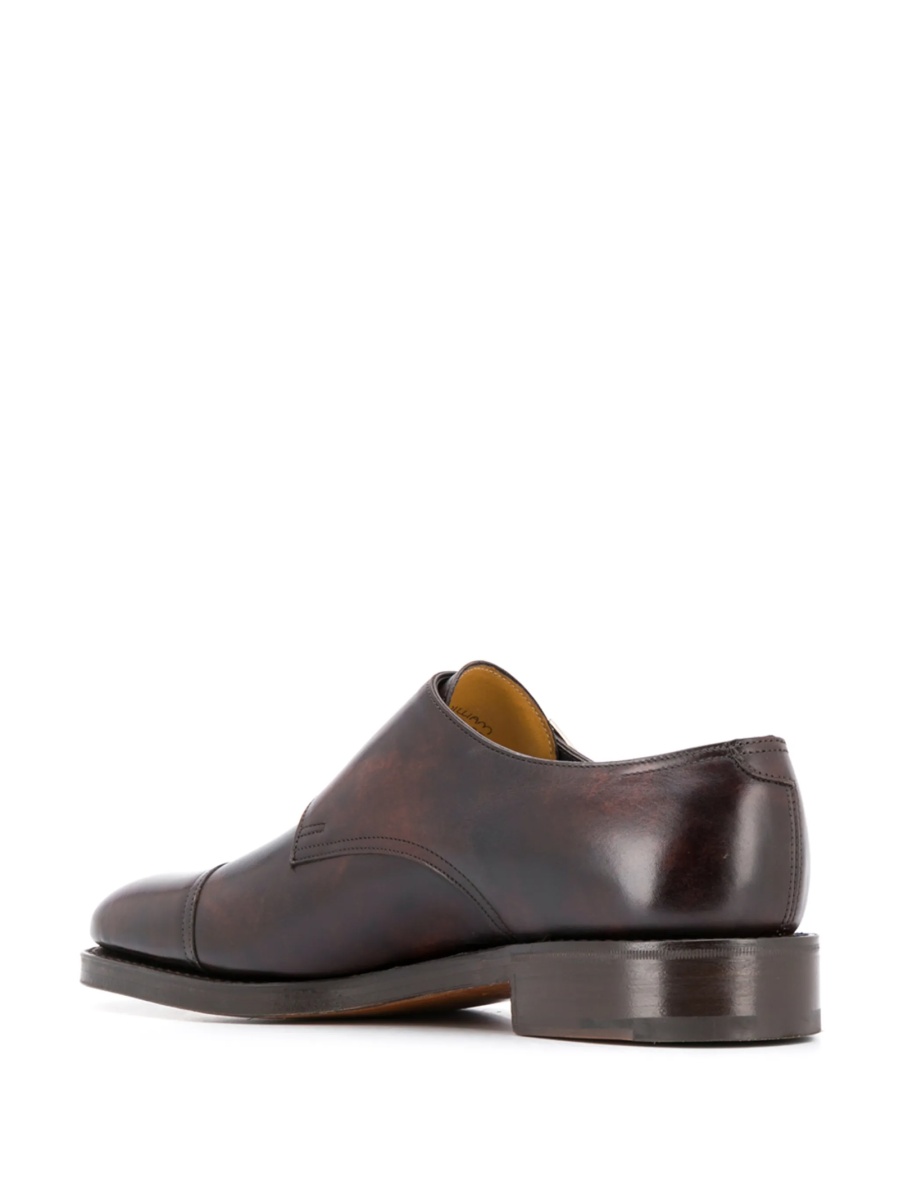 Pantofi Monkstrap JOHN LOBB maro din piele - Img 3