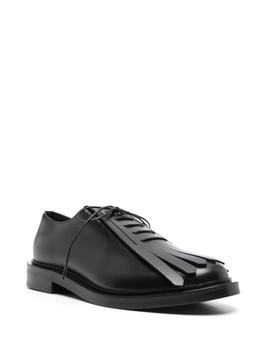 Pantofi Oxford Max Mara negri din piele - Img 2
