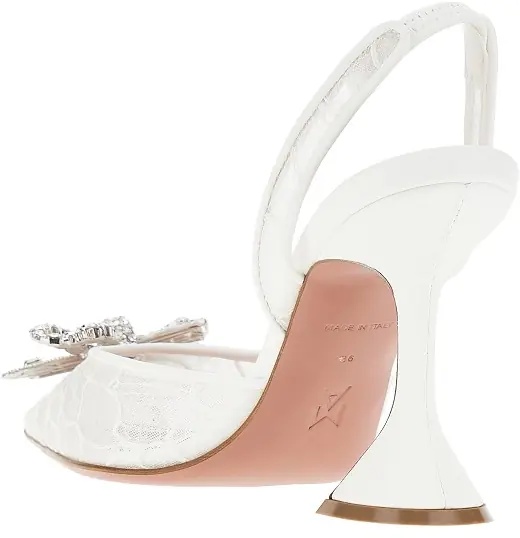 Pantofi 'Rosie Sling' lace slingback pumps - Img 3